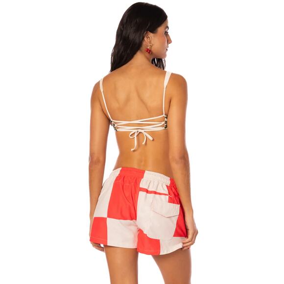 Maaji Check It Out Sand Unisex Shorts NWT VARIOUS SIZES - Picture 3 of 6